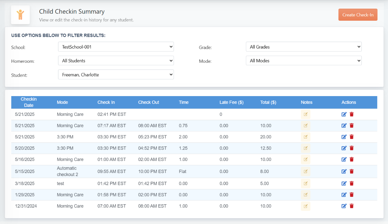 afterschool care software report example